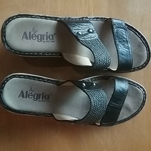 Algeria black jute platform wedge sandal